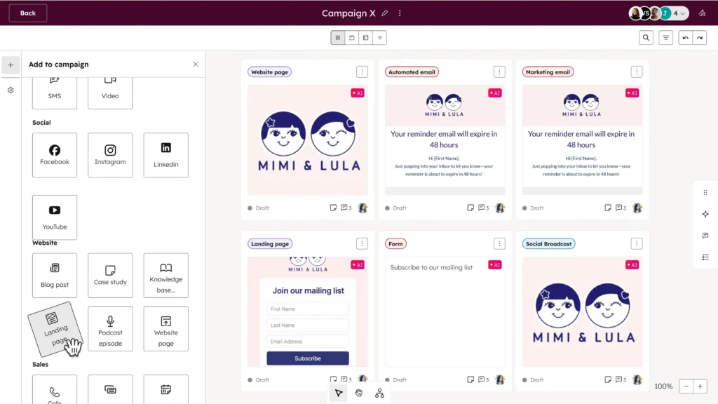 Marketing Hub - Marketing Studio