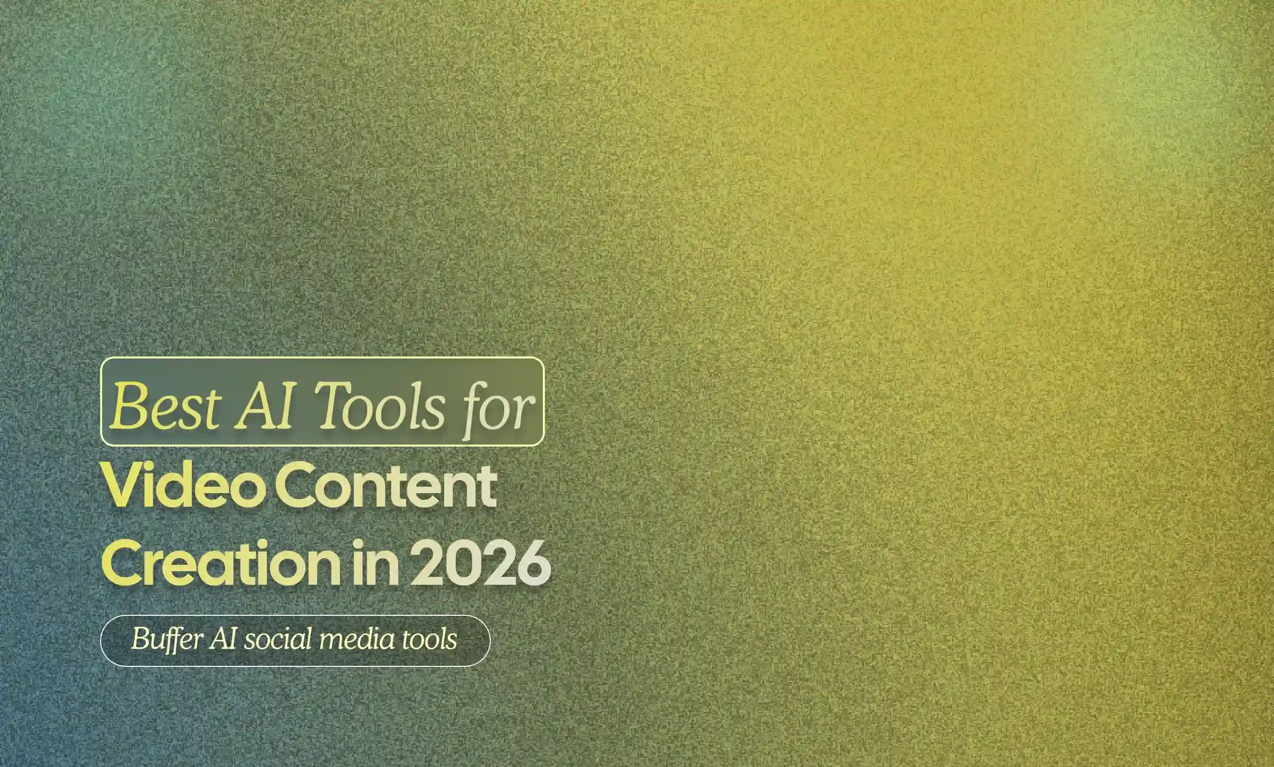 AI Tools for Video Content Creation