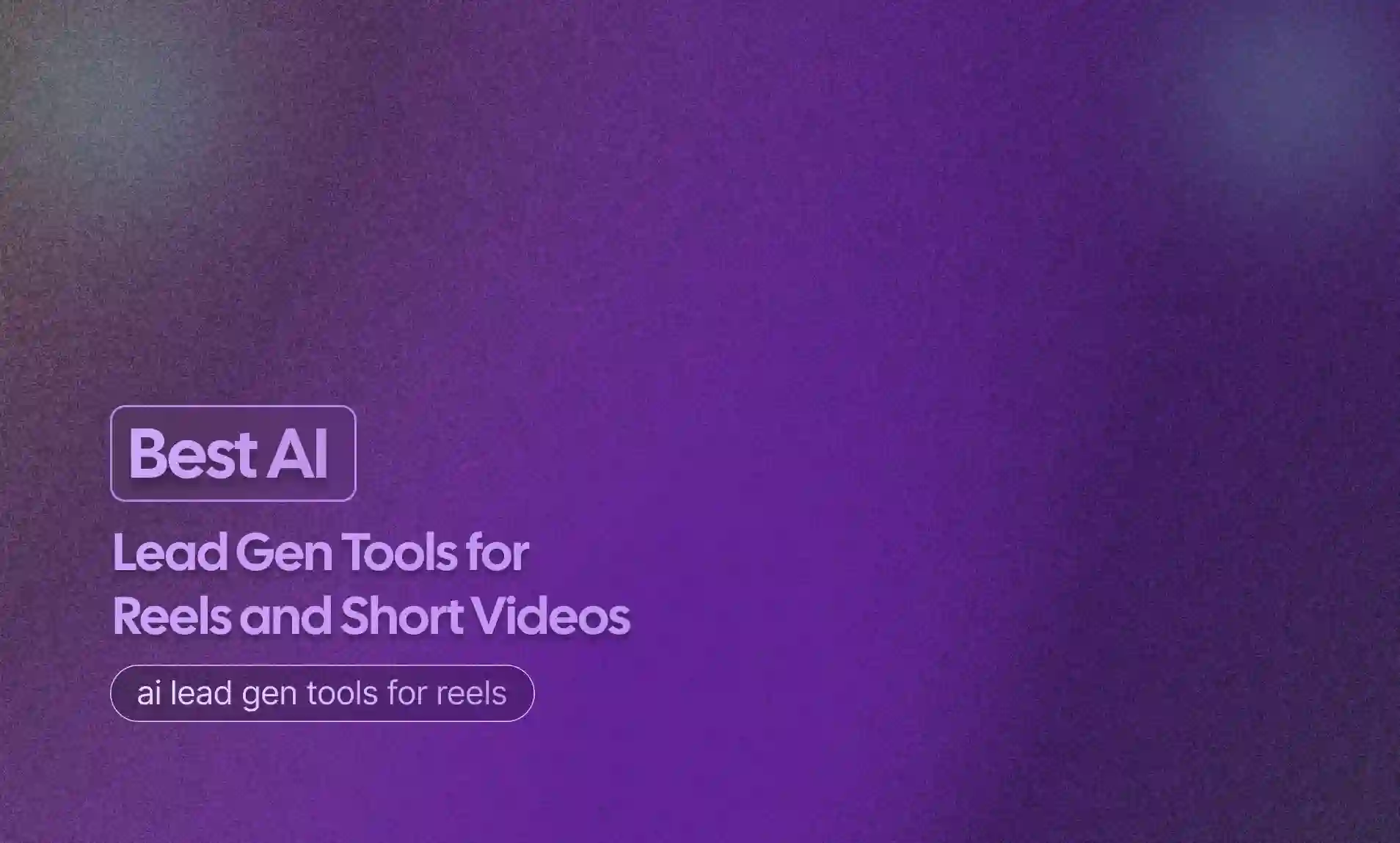 Best AI Lead Gen Tools