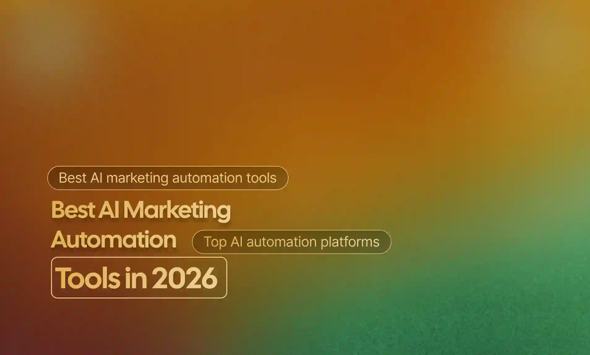 AI Marketing Automation Tools