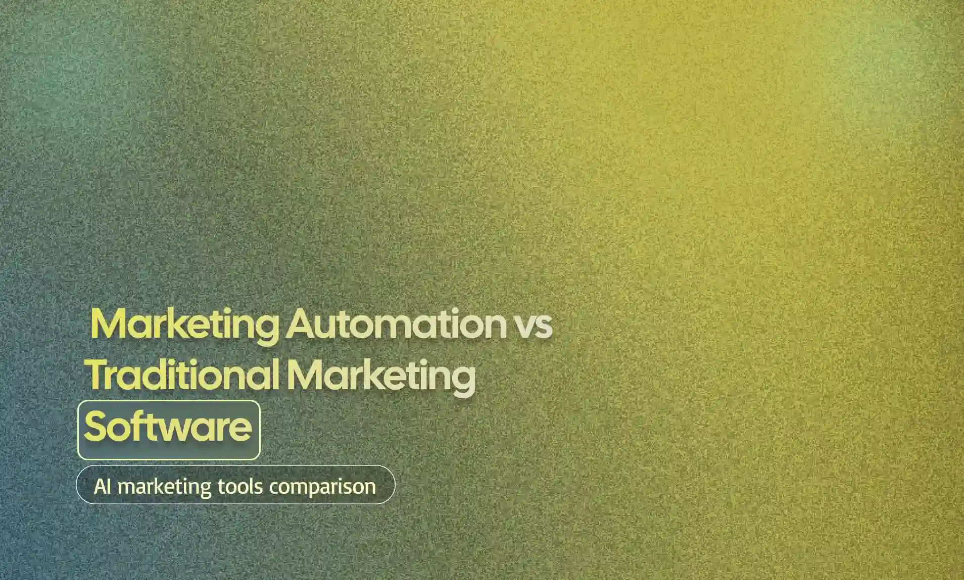 Traditional Marketing Software